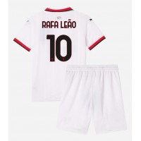 AC Milan Rafael Leao #10 Udebanesæt Børn 2024-25 Kortærmet (+ Korte bukser)